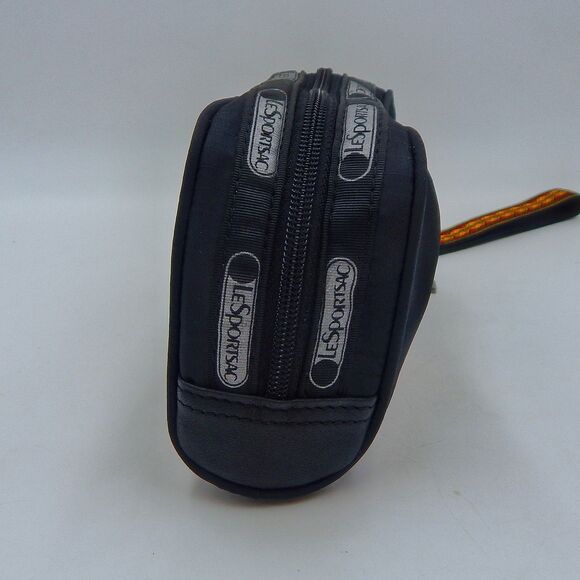 L.A.M.B. LeSportsac Black Rasta Stripe Makeup Bag Gwen Stefani Leopard - Picture 4 of 11